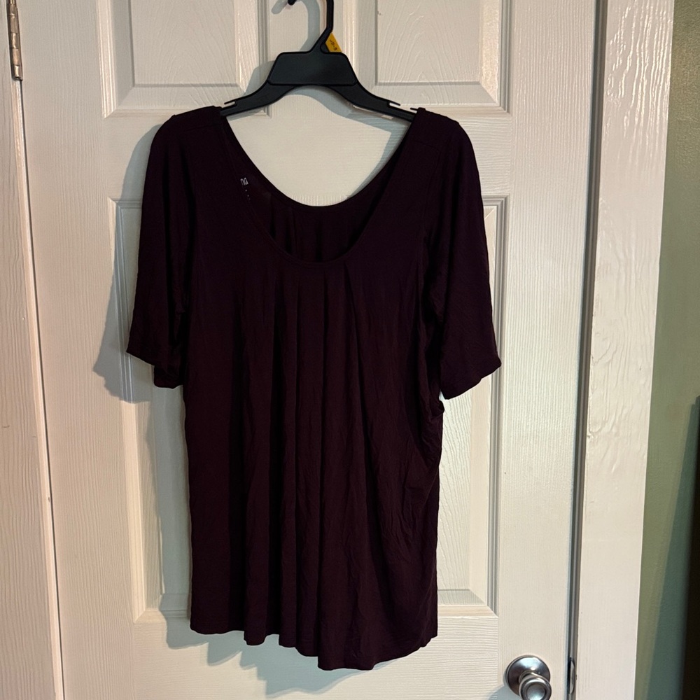 Latched Mama Dark Purple Nursing Top